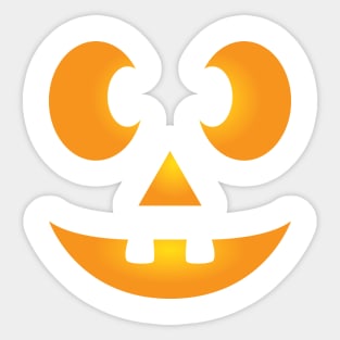 Funny Halloween Jack-O-Lantern Sticker